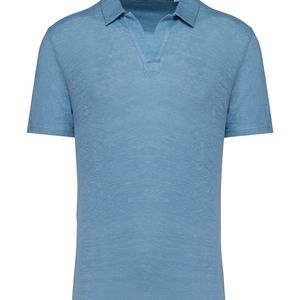 Men’s Linen Polo Shirt, miniatyr 2